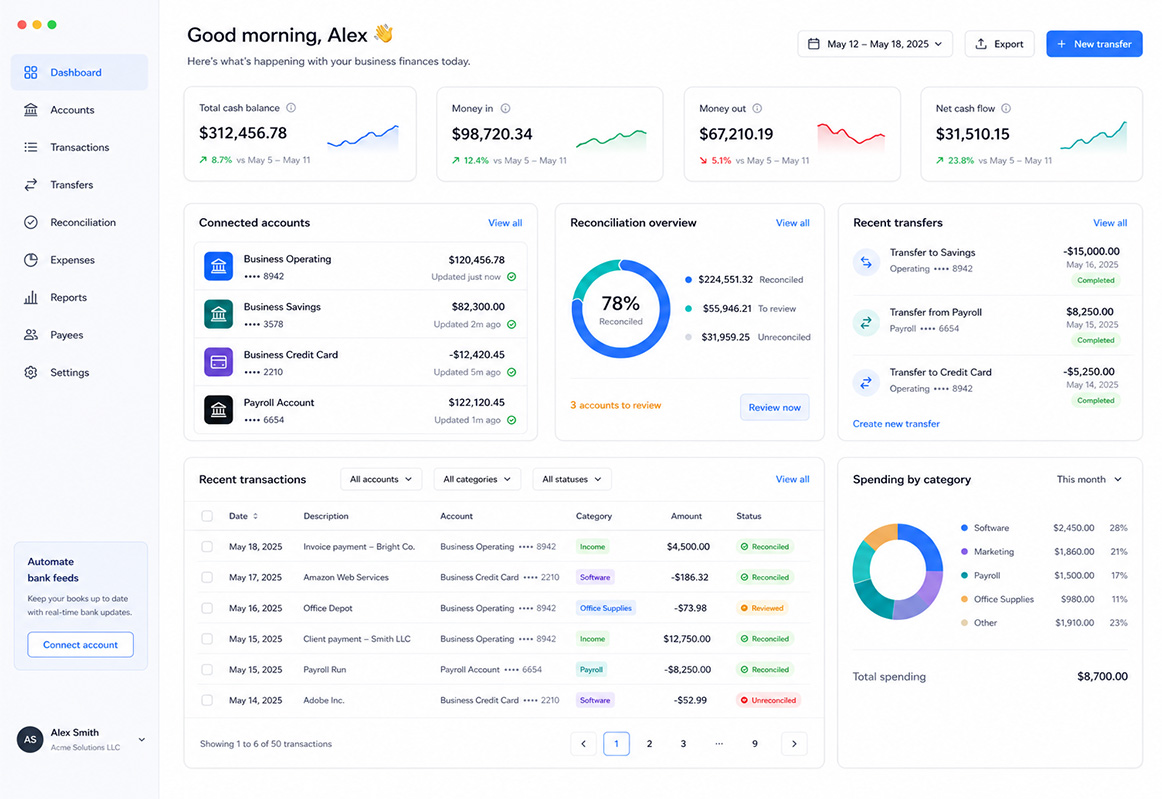 AuxoBooks banking management