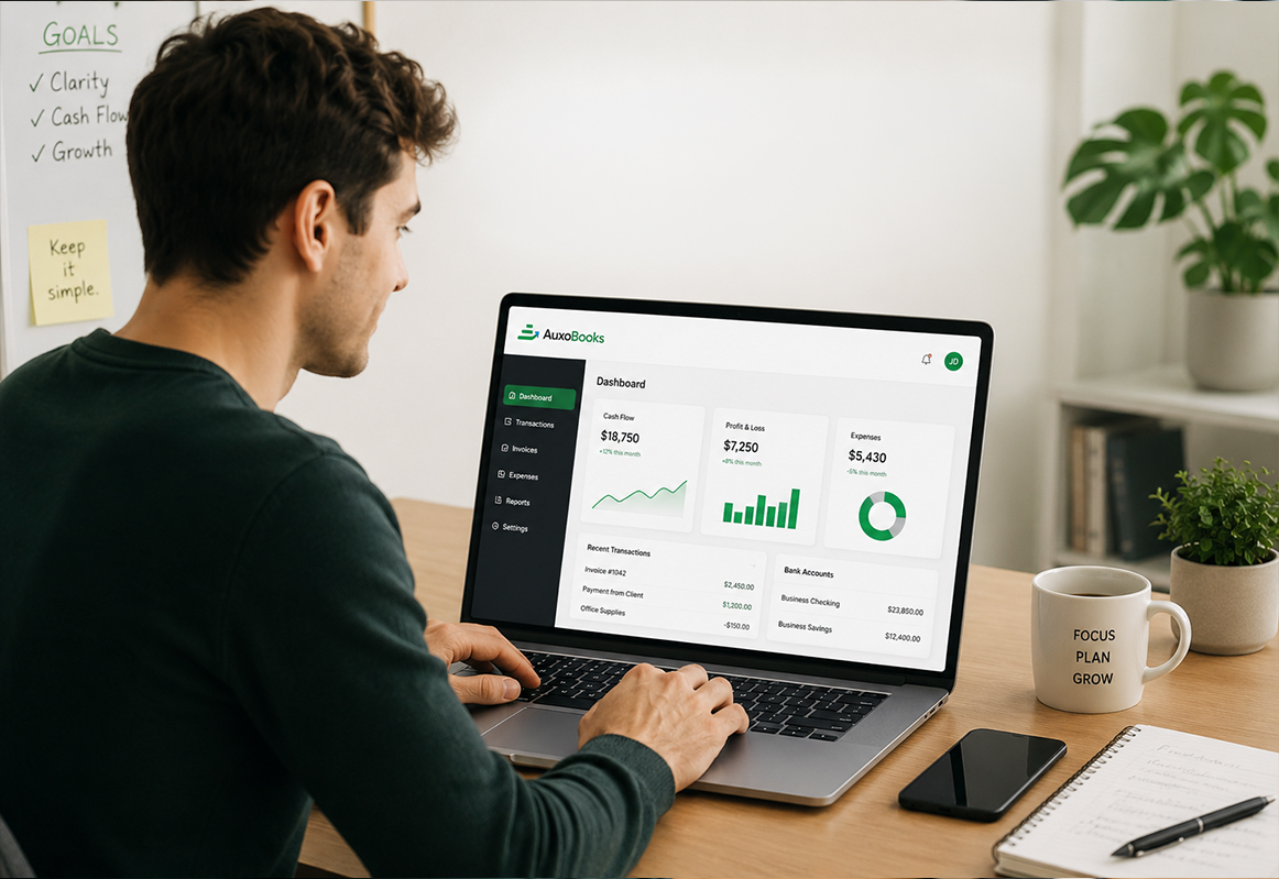 AuxoBooks bookkeeper free founders preview