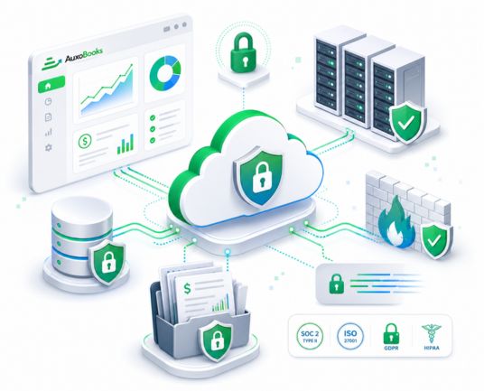 AuxoBooks security dashboard