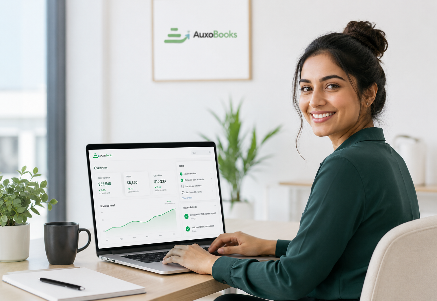 AuxoBooks for cleaning businesses