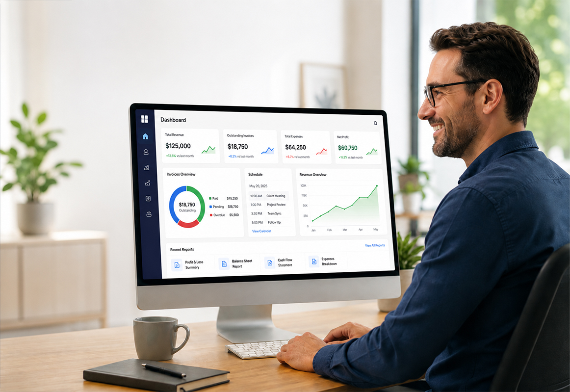 AuxoBooks business management preview