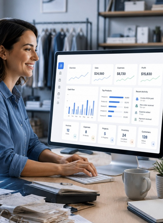 AuxoBooks platform for small businesses